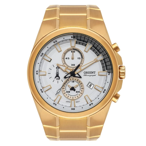 Relógio Orient Sport Cronógrafo Masculino - MGSSC042 S1KX Branco