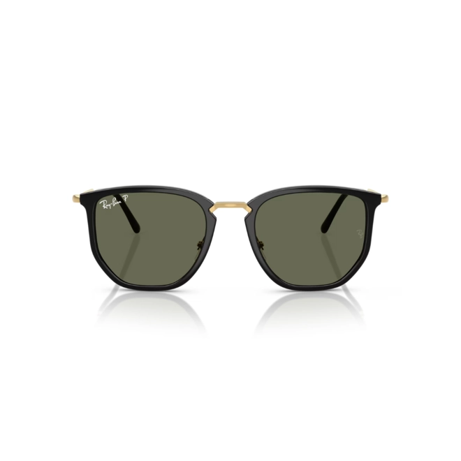 Óculos de Sol Ray-Ban 0RB4451 63065853 Acetato Preto com lentes na cor Verde Polarizado 2
