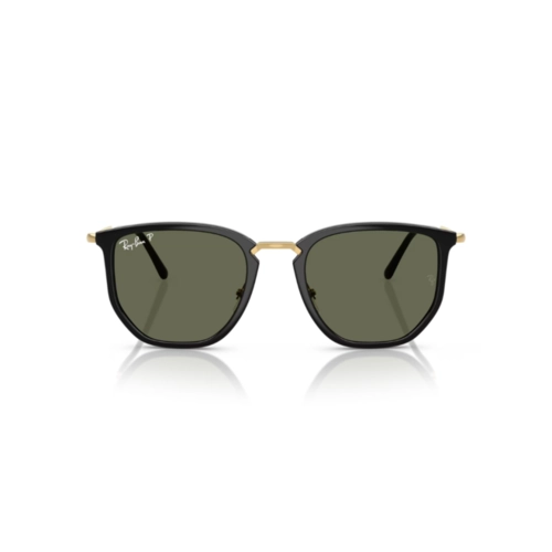 Óculos de Sol Ray-Ban 0RB4451 63065853 Acetato Preto com lentes na cor Verde Polarizado