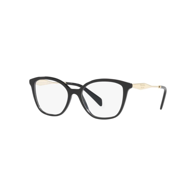 Óculos de Grau Prada 0PR 02ZV 1AB1O154 Acetato Preto 1