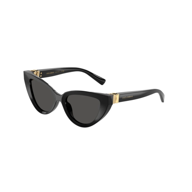 Óculos de Sol Dolce & Gabbana 0DG4497 501/8752 Acetato Preto com lentes na cor Cinza 1