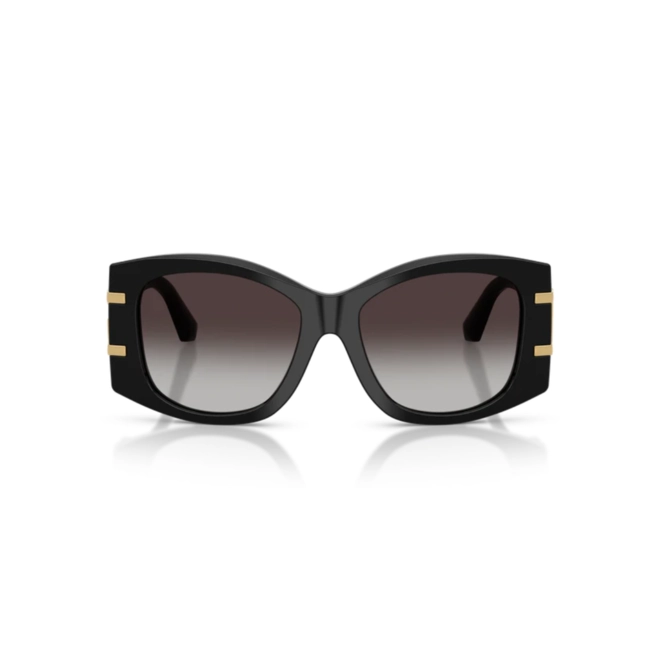 Óculos de Sol Dolce & Gabbana 0DG4501 501/8G54 Acetato Preto com lentes na cor Cinza Degradê 2