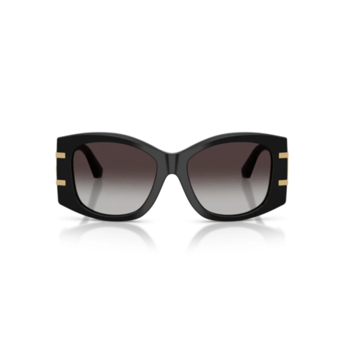 Óculos de Sol Dolce & Gabbana 0DG4501 501/8G54 Acetato Preto com lentes na cor Cinza Degradê