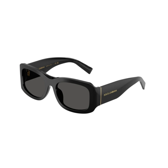 Óculos de Sol Dolce & Gabbana 0DG4503 501/8757 Acetato Preto com lentes na cor Cinza 1