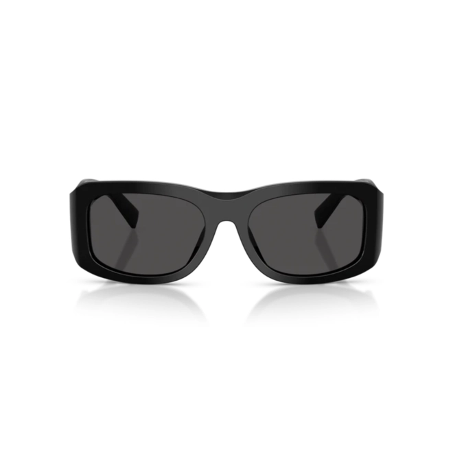 Óculos de Sol Dolce & Gabbana 0DG4503 501/8757 Acetato Preto com lentes na cor Cinza 2