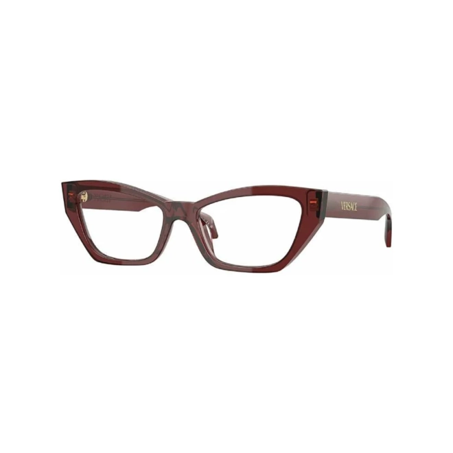 Óculos de Grau Versace 0VE3373U 5512 54 Acetato Bordô 1