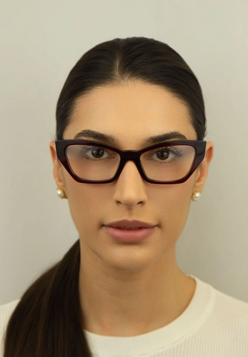 Óculos de Grau Versace 0VE3373U 5512 54 Acetato Bordô