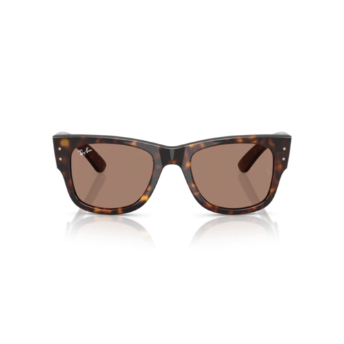 Óculos de Sol Ray-Ban Mega Wayfarer 0RB0840S 902/1A51 Propionato Marrom Mesclado com lentes na cor Marrom