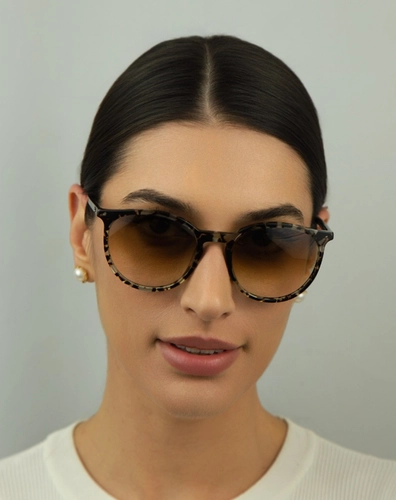 Óculos de Sol Ray-Ban 0RB2204 14315154 Acetato Marrom Mesclado com lentes na cor Marrom Degradê