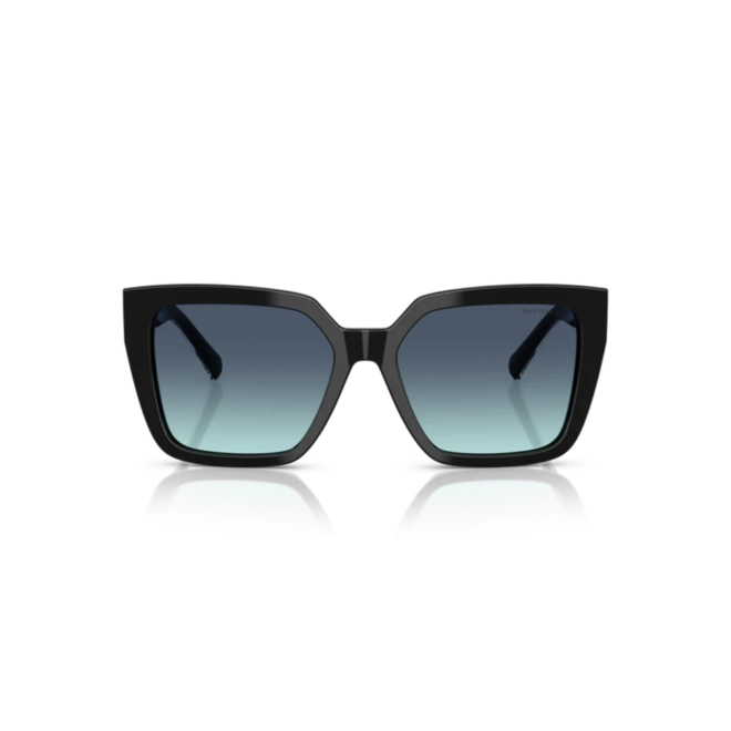 Óculos de Sol Tiffany 0TF4235 83429S55 Acetato Preto com lentes na cor Azul Degradê 2