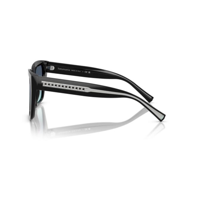 Óculos de Sol Tiffany 0TF4235 83429S55 Acetato Preto com lentes na cor Azul Degradê 3
