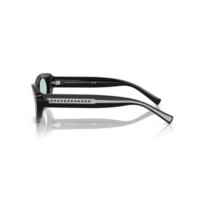 Óculos de Sol Tiffany 0TF4236U 8001D955 Acetato Preto com lentes na cor Azul 3