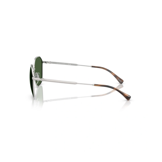Óculos de Sol Polo Ralph Lauren 0PH3160 94237156 Metal Prata Escovado com lentes na cor Verde 3