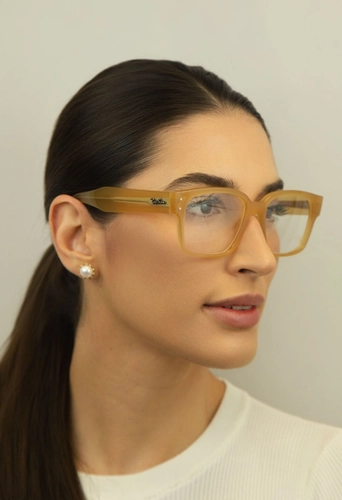 Óculos de Grau Ray-Ban Laurene 0RX7256 8430 53 Acetato Bege Transparente