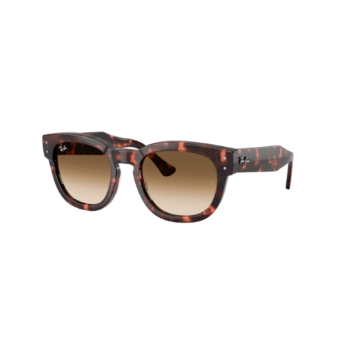 Óculos de Sol Ray-Ban Mega Hawkeye 0RB0298S 13345153 Propionato Rosa Mesclado com lentes na cor Marrom Degradê