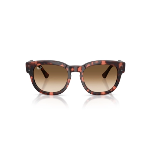 Óculos de Sol Ray-Ban Mega Hawkeye 0RB0298S 13345153 Propionato Rosa Mesclado com lentes na cor Marrom Degradê