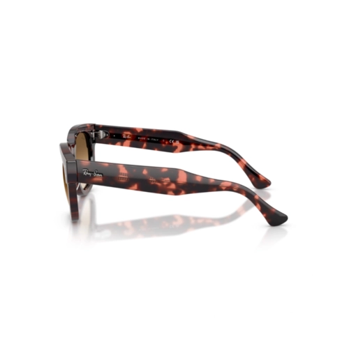 Óculos de Sol Ray-Ban Mega Hawkeye 0RB0298S 13345153 Propionato Rosa Mesclado com lentes na cor Marrom Degradê