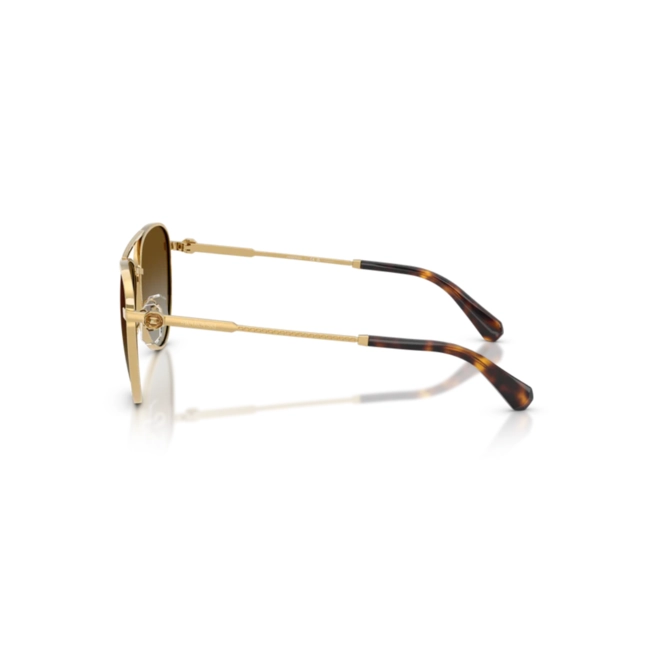 Óculos de Sol Swarovski 0SK7031 4037T559 Metal Dourado com lentes na cor Marrom Degradê Polarizado 3