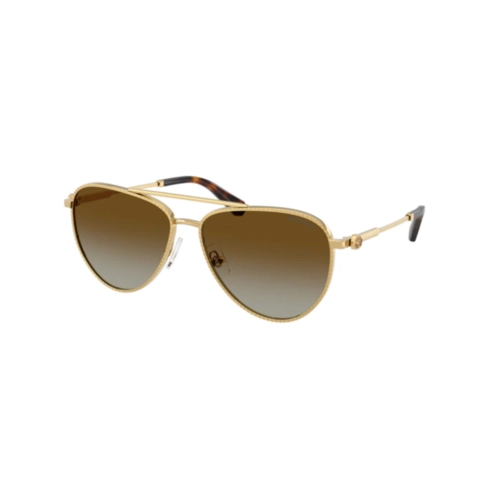 Óculos de Sol Swarovski 0SK7031 4037T559 Metal Dourado com lentes na cor Marrom Degradê Polarizado