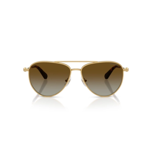 Óculos de Sol Swarovski 0SK7031 4037T559 Metal Dourado com lentes na cor Marrom Degradê Polarizado