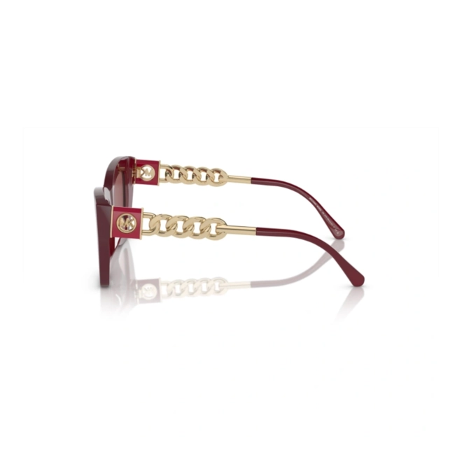 Óculos de Sol Michael Kors 0MK2205 39497552 Acetato Vermelho Transparente com lentes na cor Vermelho 3