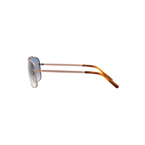 Óculos de Sol Ray-Ban 0RB3796 92023F62 Metal Rose com lentes na cor Azul Degradê