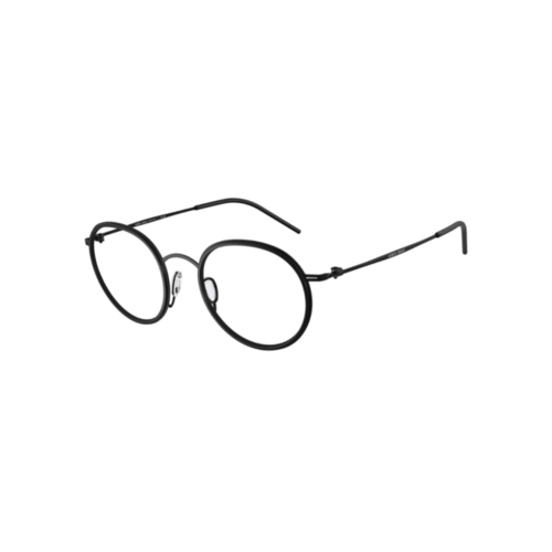 Óculos de Grau Giorgio Armani 0AR5155 3001 49 Metal Preto Fosco