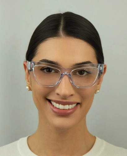 Óculos de Grau Dolce & Gabbana 0DG3412 3133 53 Acetato Transparente