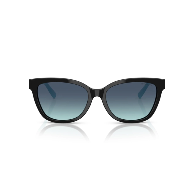 Óculos de Sol Tiffany 0TF4237B 80019S55 Acetato Preto com lentes na cor Azul Degradê 2