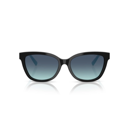 Óculos de Sol Tiffany 0TF4237B 80019S55 Acetato Preto com lentes na cor Azul Degradê