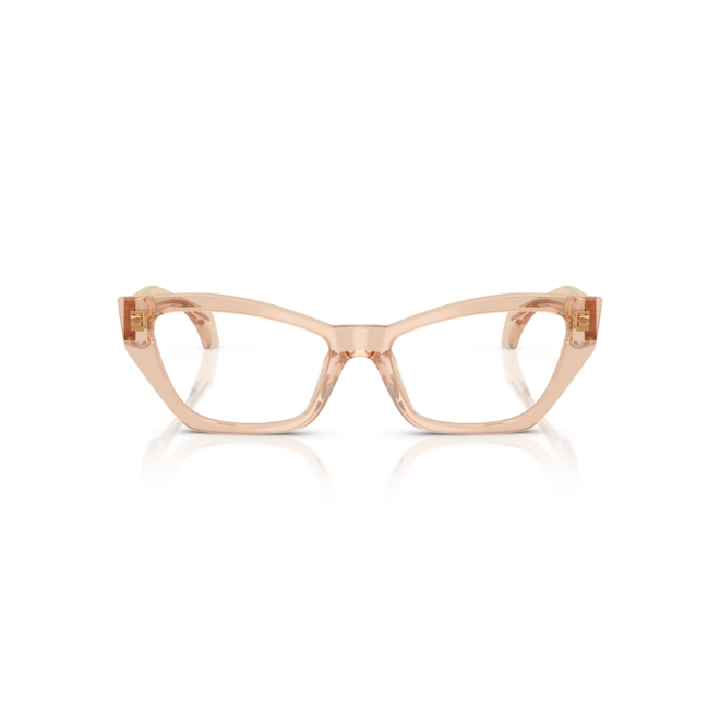 Óculos de Grau Versace 0VE3373U 5518 54 Acetato Marrom Claro Transparente 3