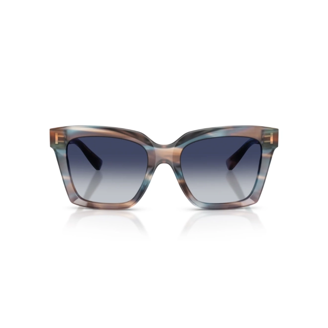 Óculos de Sol Dolce & Gabbana 0DG4498 34481455 Acetato Azul Listrado com lentes na cor Azul e Cinza Degradê 3
