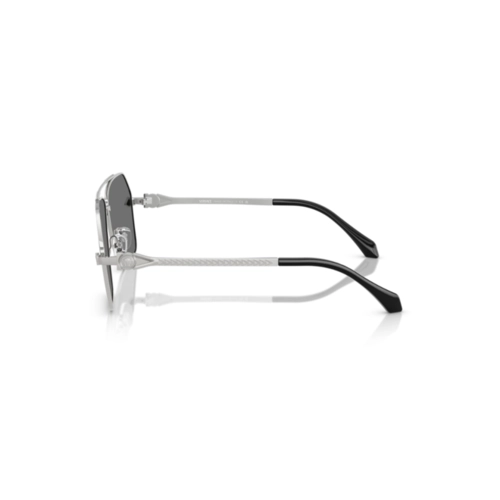 Óculos de Sol Versace 0VE2284 10006G63 Metal Prata com lentes na cor Cinza Espelhado
