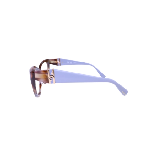 Óculos de Grau Furla VFU867 5403KA Acetato Marrom Mesclado e Cinza