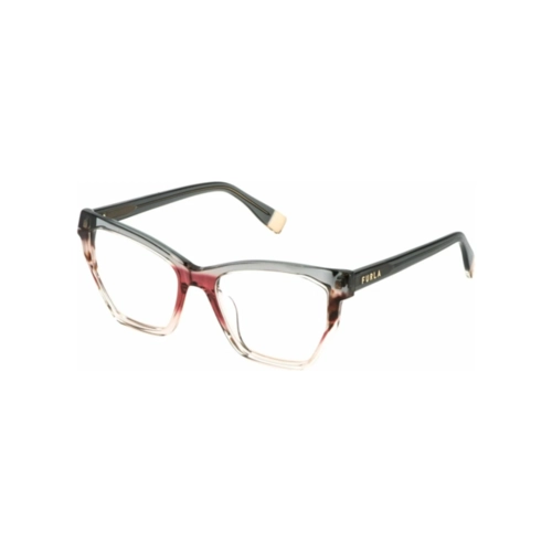 Óculos de Grau Furla VFU868V 530G49 Acetato Rosa e Cinza