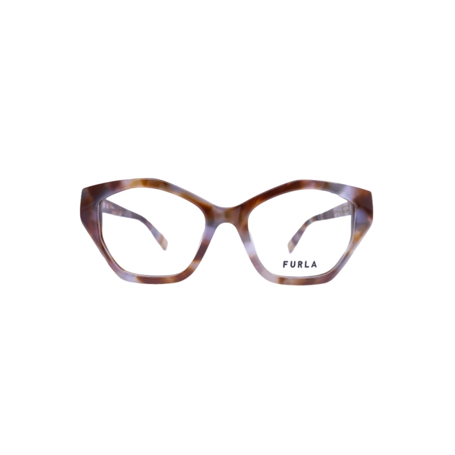 Óculos de Grau Furla VFU869 5203KA Acetato Marrom Mesclado 2