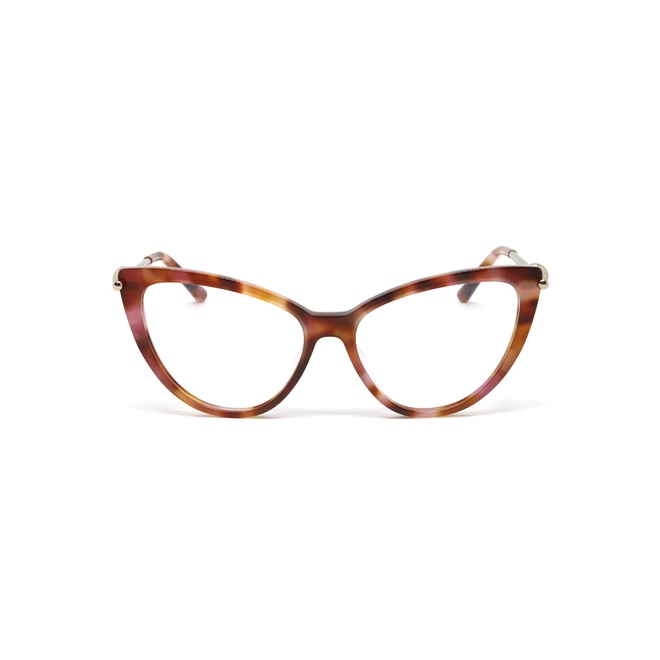 Óculos de Grau Furla VFU946 5401GQ Acetato Rosa e Marrom Mesclado 2
