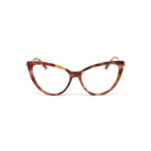 Óculos de Grau Furla VFU946 5401GQ Acetato Rosa e Marrom Mesclado