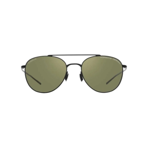 Óculos de Sol Porsche Design Vision Drive P8947 56A Titânio Preto Fosco com lentes na cor Verde Polarizado