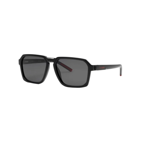 Óculos de Sol Plein Sport Touchdown SSP030 59Z42P Acetato Preto com lentes na cor Fumê Polarizado