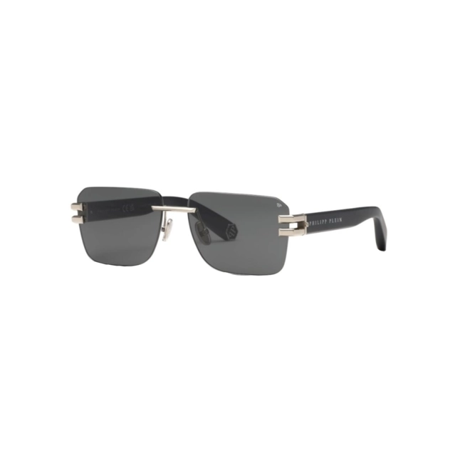 Óculos de Sol Philipp Plein SPP086M590579 Metal Prata com lentes na cor Cinza 1