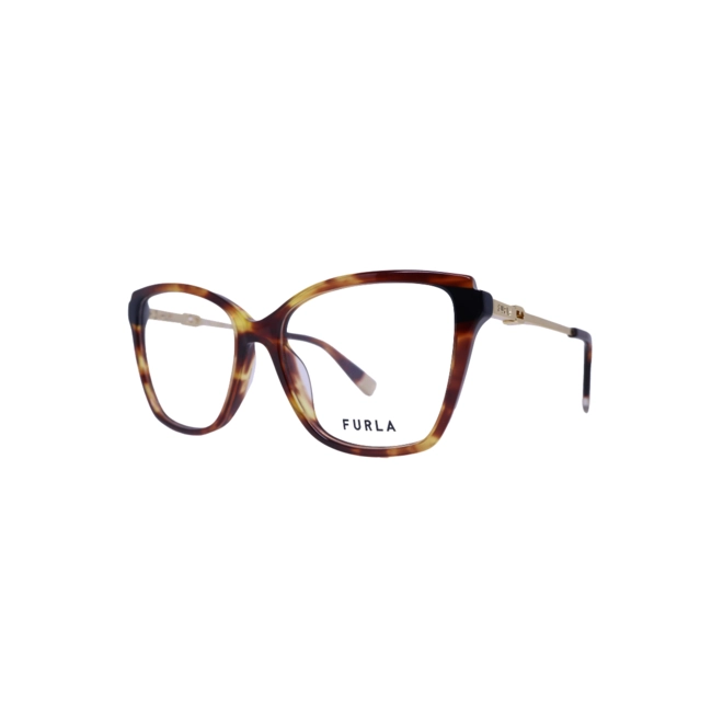 Óculos de Grau Furla VFU830 540829 Acetato Marrom Mesclado 1