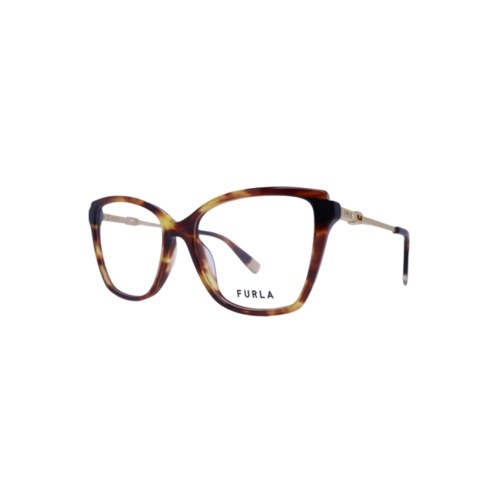 Óculos de Grau Furla VFU830 540829 Acetato Marrom Mesclado
