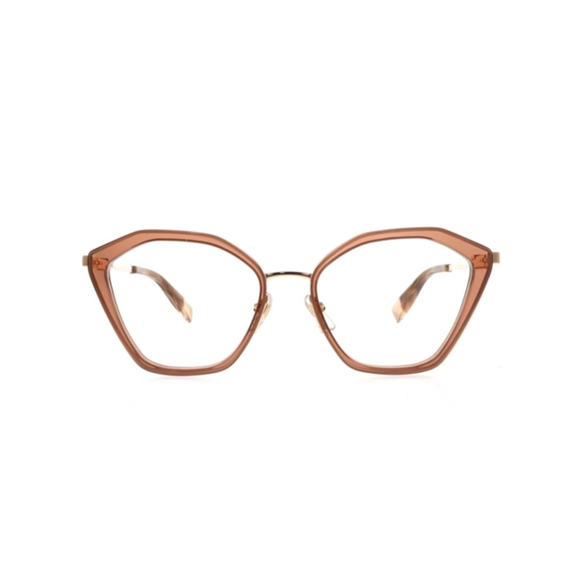 Óculos de Grau Furla VFU831 5308FC Acetato Marrom Transparente 2