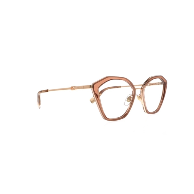 Óculos de Grau Furla VFU831 5308FC Acetato Marrom Transparente 4