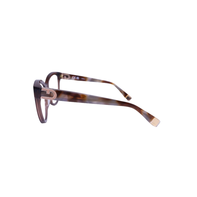 Óculos de Grau Furla VFU864 530G73 Acetato Marrom Transparente 3
