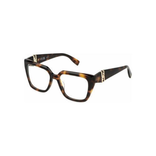 Óculos de Grau Furla VFU866 540752 Acetato Marrom Mesclado