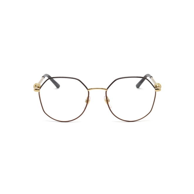 Óculos de Grau Furla VFU870 540342 Metal Bronze e Marrom 3
