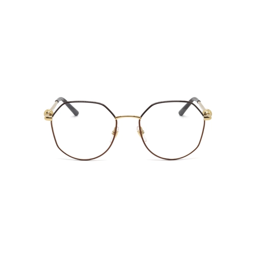 Óculos de Grau Furla VFU870 540342 Metal Bronze e Marrom