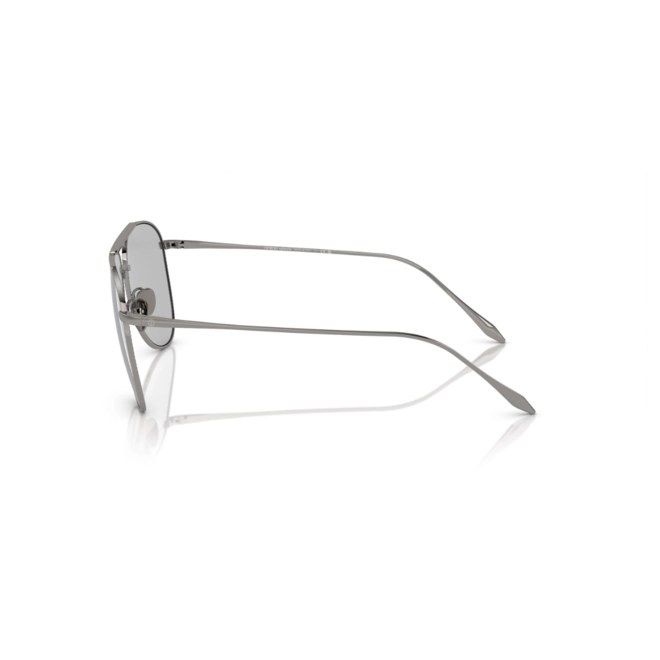 Óculos de Sol Giorgio Armani 0AR6152 30108757 Metal Chumbo com lentes na cor Cinza Claro 3